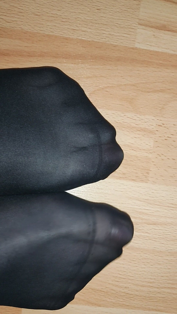 Hanuman: Feet Rubbing Against Each Other in Nylons and Also Feet...