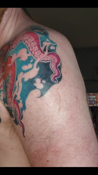 My Octopus Tattoo Is Finished! I Love It!