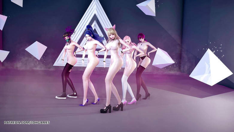 3D-Hentai Games: [MMD] STAYC - RAN2U Ahri Akali Kaisa Evelynn Seraphine tarian bogel...