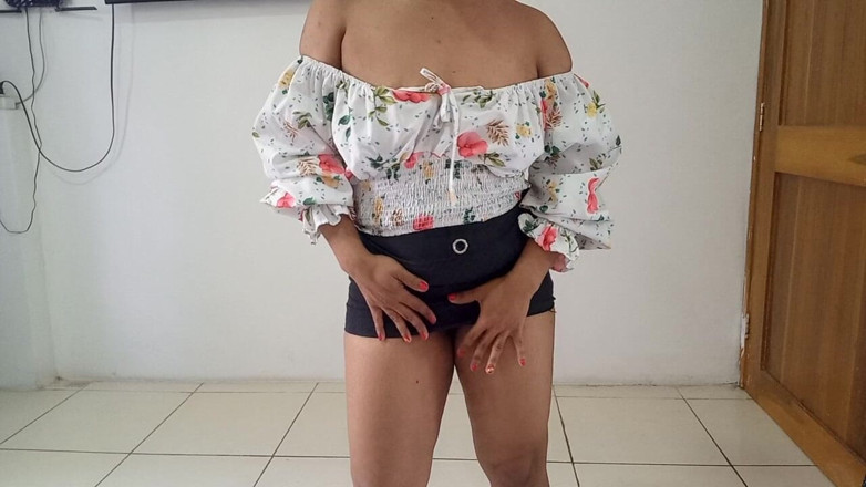 Young College girl: The Naughty Stepdaughter Doing Crazy Things with Her Body Undressing...