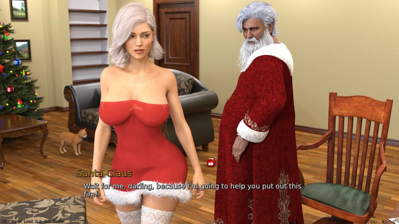 Dirty GamesXxX: Laura şehvetli sırlar: Noel Baba ve seksi sarışın karısı ep 1 noel özel