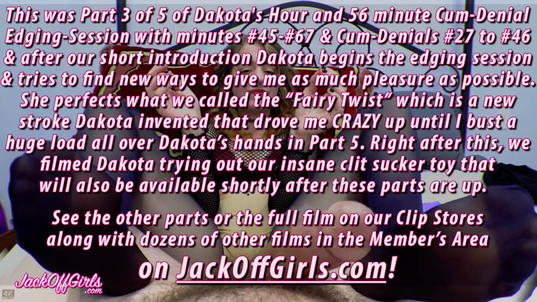 JackOffGirls: 19 jahre alt Dakota Burns allererste edging-session, schläge und neckt...