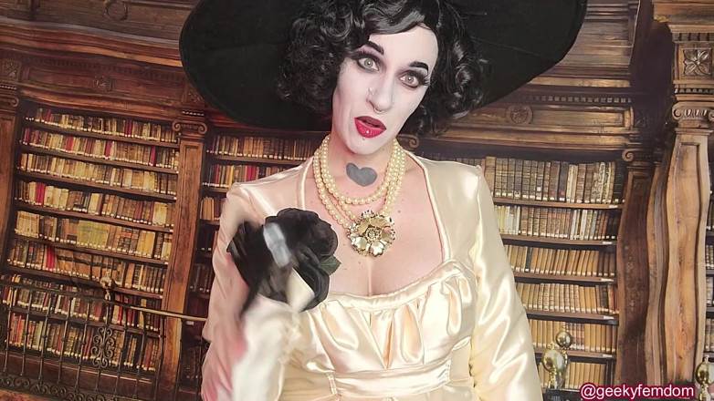Geeky Femdom: Lady Dimitrescu, світовий широкий світ, інструкція з дрочки