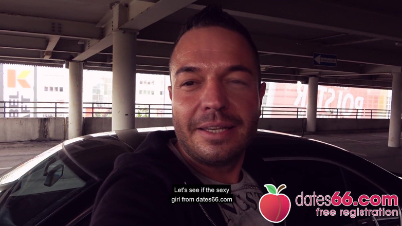 Dates66: Buitenshuis neuken op het bovenste parkdek met Duitse hottie cam...