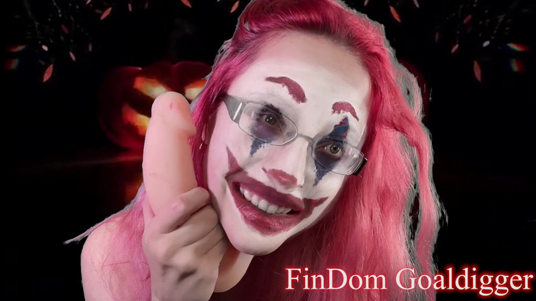 FinDom Goaldigger: Des couilles d'Halloween se font couper