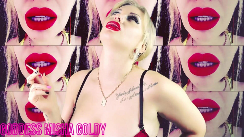 Goddess Misha Goldy: Hipnotizante reprogramagem bi! Chupar ele para sua deusa fumante e...