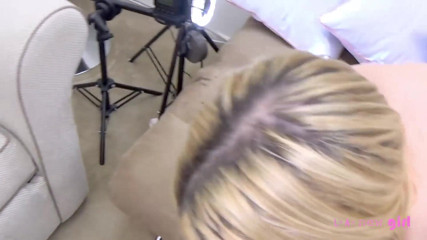 L.A. New Girl: Blonde teen slut sucks cock for a modeling job