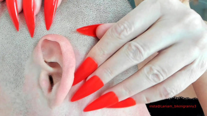TaniaMilf: ASMR очистит ухо, фетиш зрелой пумы с длинными ногтями