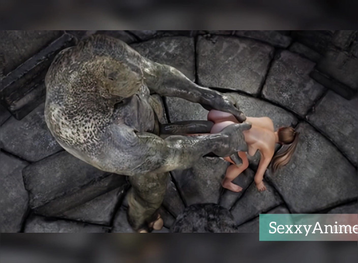 SexxyAnime: Великий член проривається і кінчає всередину неї