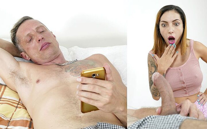 Amopornobr: Sorellastra si arrapa sapendo che la sua matrigna sta scopando...