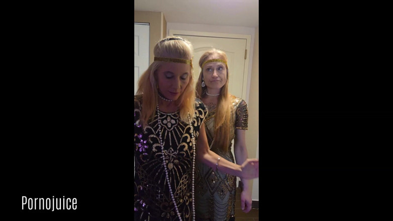 PornoJuice Faphouse: Сексуальные лесбиянки Flappers с участием Xtrarenee и Dawn Layla