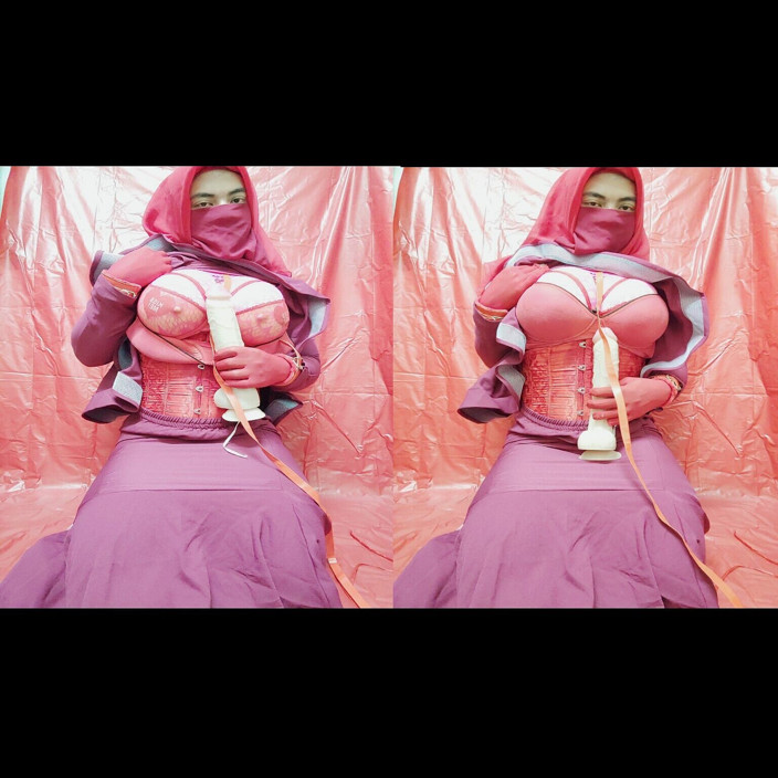 HijabRubberSexDoll: Elisyahijabdoll část 8 Masturbace čůráka tvrdý péro výstřik