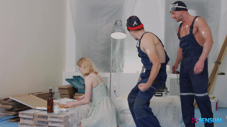 X-Sensual: DP helps teeny get over her ex