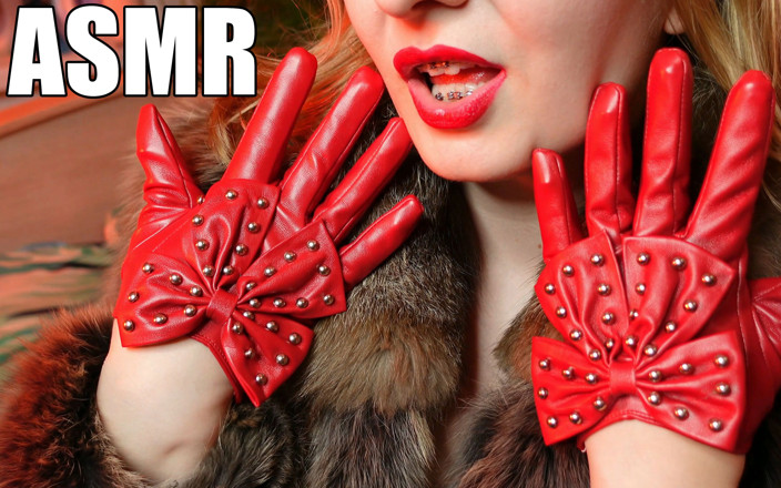 Arya Grander: Sexig ASMR med röda handskar