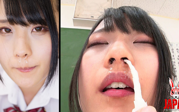 Japan Fetish Fusion: 相川美玲がこの学生ロールプレイで鼻水を見せる