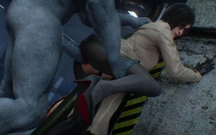 Realms of lust 3D: Une bite monstrueuse de Trisbli détruit son cul étroit - avalage de...