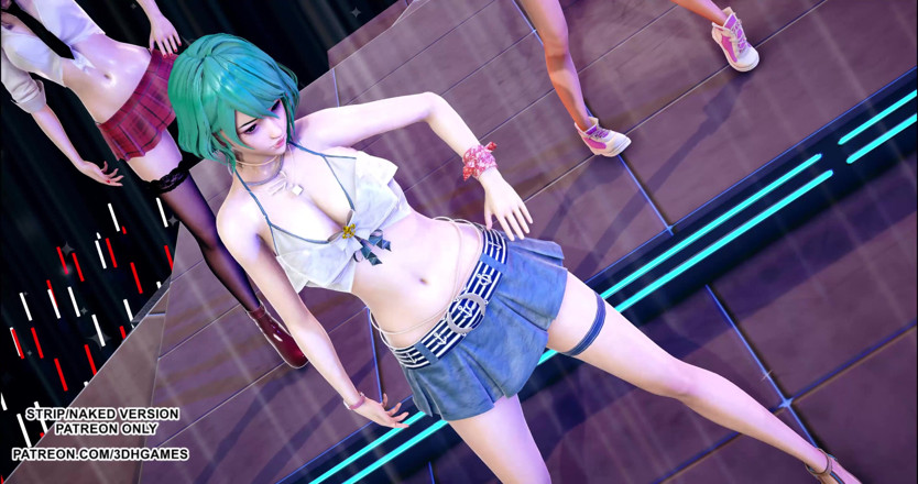 3D-Hentai Games: [mmd] 정복자 도아 마리 로즈 미사키 타마키 핫 댄스 4k 60fps
