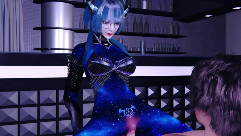 Why fuck so hard: 3D peituda puta cosplay modelo mostra sua nova tatuagem perfeita