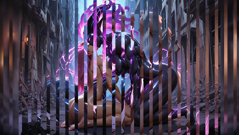 LustRender: Lustrender: Shadow Siren Duo Lesbian Deepthroat Ruins - Ai Video