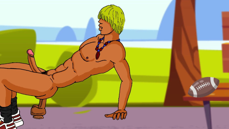 Mr. Gay cartoon movies: Arte de rua