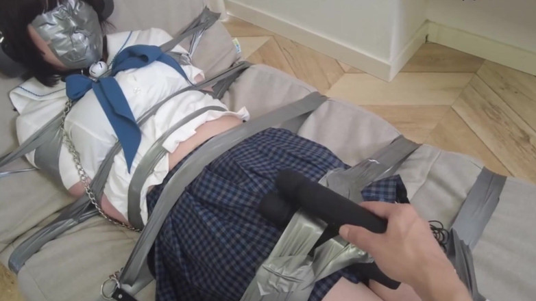 Aisan girl bondage: Mz25-jk дівчина була доведена до оргазму, будучи зв'язаною морською стрічкою