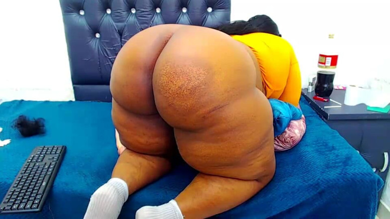 Big black clapping booties: Дрочу на мою чудовищную задницу толстушки, эпизод 1042