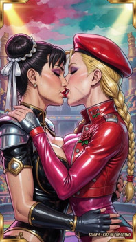 Street Fighter Babes Kissing