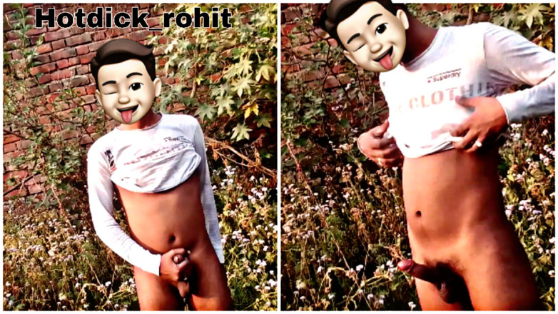 Hotdick_rohit: Indian teen boy cumshot at the jungle