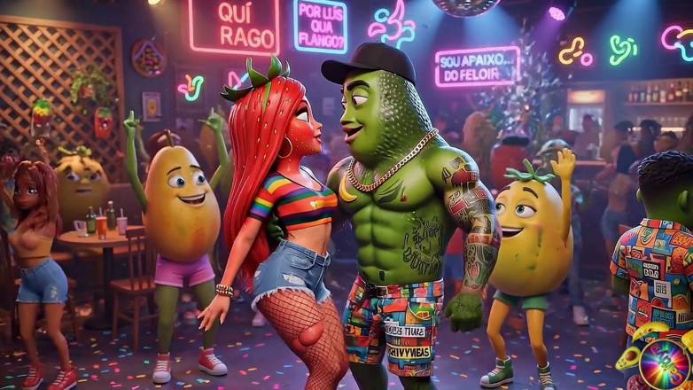 Caitlynvx: Odcinek 5 - Cute Strawberry Girl and Sweet Avocado Man Sharing Gentle...