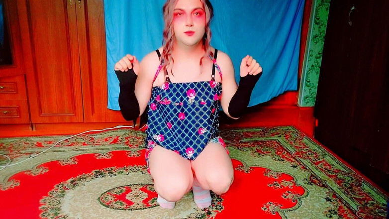 Kitty_Cross: Booty Crossdresser het hardcore position attraktiv söt smal modell Mtf...