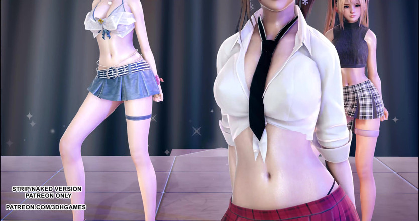 3D-Hentai Games: [mmd] 정복자 도아 마리 로즈 미사키 타마키 핫 댄스 4k 60fps