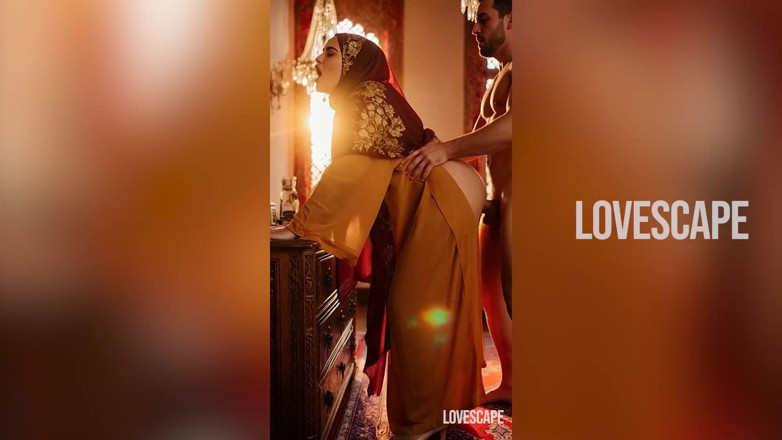 Lovescape: Arabská princezna ošukaná divoce - končí lepkavou náloží obličeje