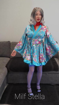 Betty in a Robe & Scarf