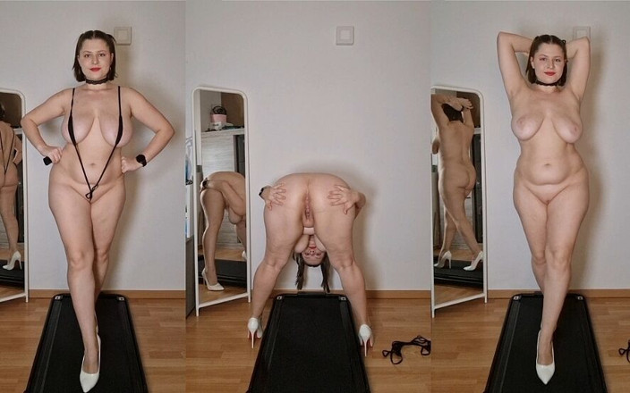 Tina Angel: Tapis De Course, Branlette Espagnole Et Trou Du Cul - Rebondissement...