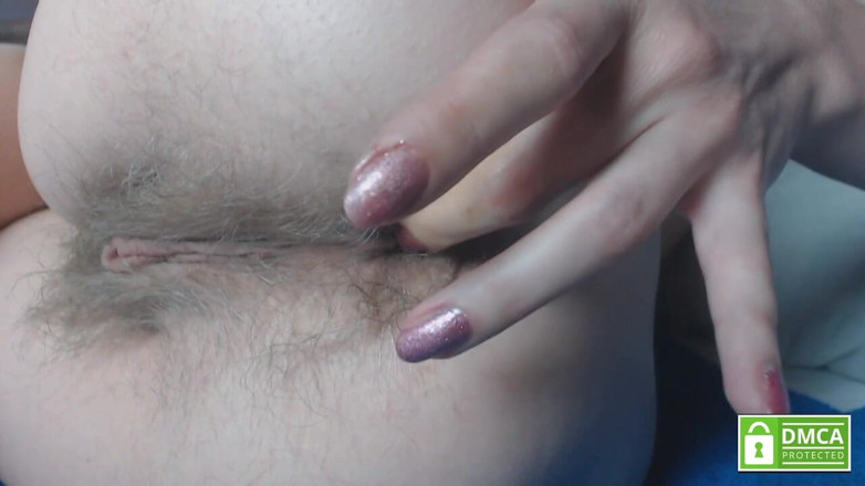 Risky Hairy Couple: Ditalino peloso buco del culo da vicino