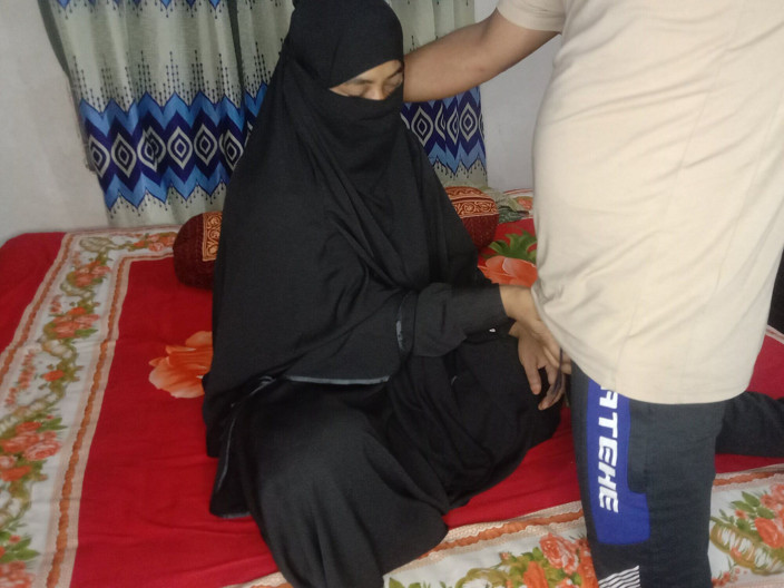 Sabina244: Muslim Teen in Burka Sucks Stepbrother's Dick and Gets Fucked...