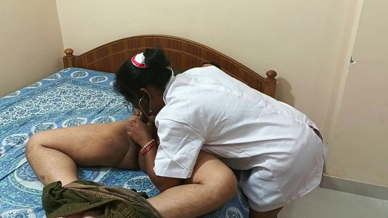 Popmini: Schöne krankenhauskrankenschwester seema, schöner blowjob und romantischer sex mit patient