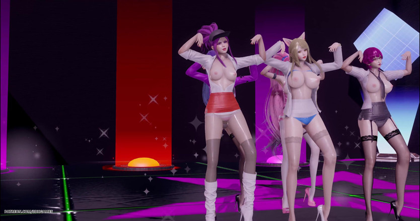 3D-Hentai Games: Chung Ha - Stripting Striptis Ahri, Akali, Kaisa, Evelynn, Seraphine KDA...