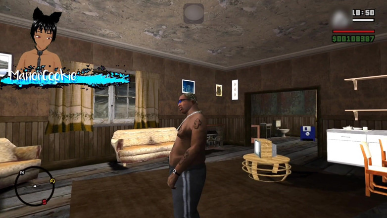Manor Cookie: Gta San Andreas 핫한 커피 모드 - Barbara, 셀에서 CJ와 섹스하는 핫한 경찰