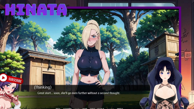 Hinata Queen: Aku menonton Ino netrenadr saat dia berkeringat, gemetar dan menunjukkan...