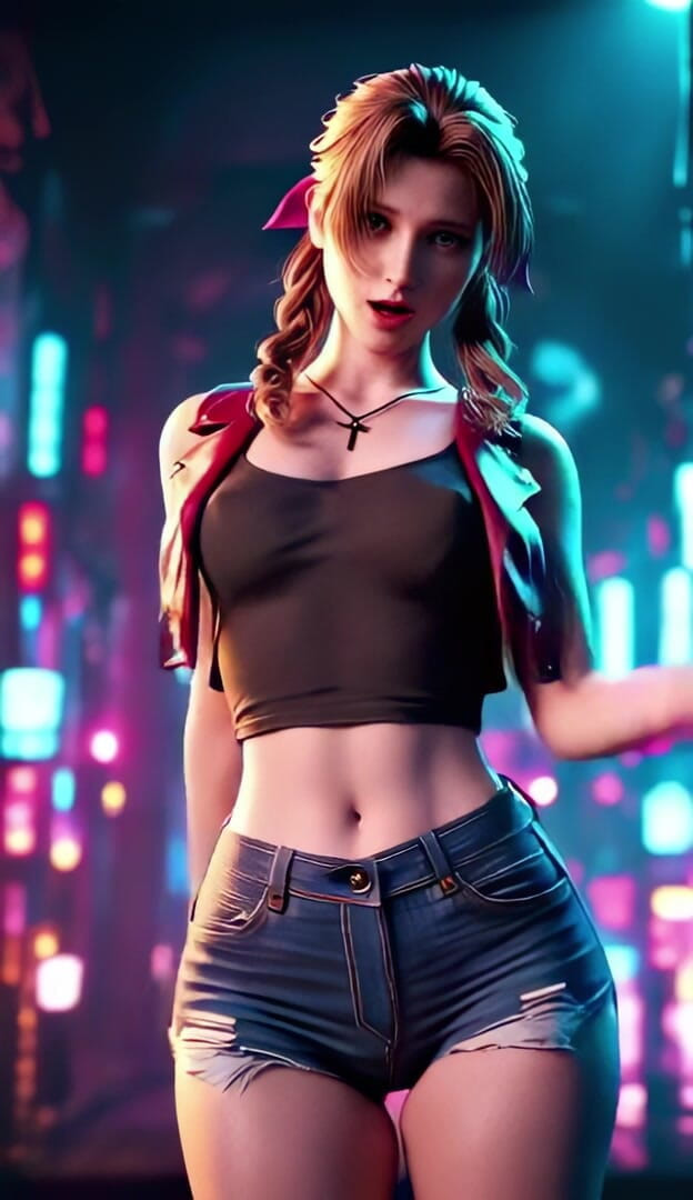 3D-Hentai Games: Tarian ceria Aerith