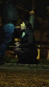 Sucking Cock by the Roadside on Rush Hour