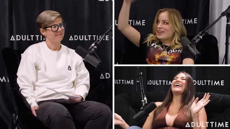 Adult Time Podcast: Gizelle Blanco &amp; Anna Claire Clouds Feromony, Nůžky a Bush | čas pro...