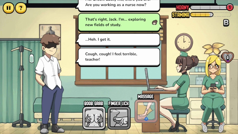 NSFWOtaku: Joc Hentai - Studentă problematică - Lvl 2 Profesor fute elevii