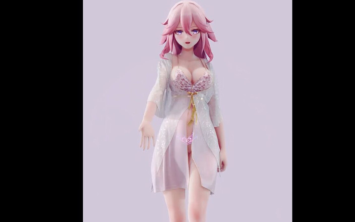 MikuMotion: 창리 소녀세대 임신 섹시한 잠옷 백마 호랑이 보지 벌리고 가슴 빨기
