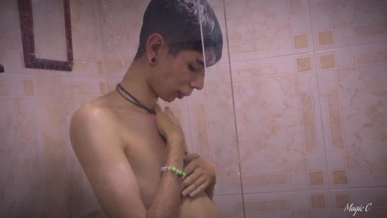Magic C: POV You're Secretly Watching This Hot Latino Twink While He's...