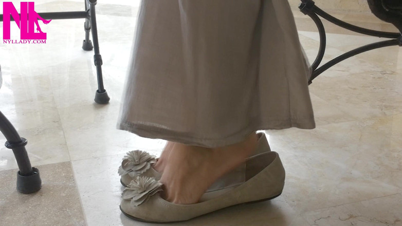 Nyllady: Ballet Flats Shoeplaying na boso