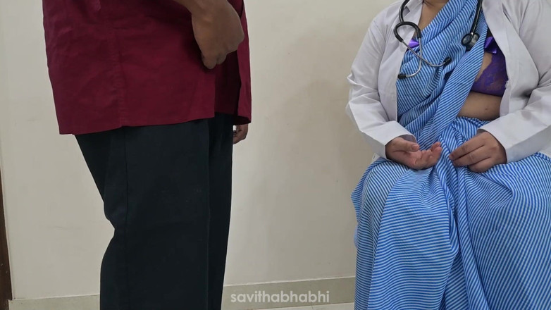 savithabhabhi: Médico indiano verificando o pau do paciente