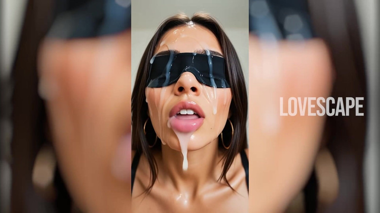 Lovescape: Brunetă sexy legată la ochi: supraîncărcare senzorială totală