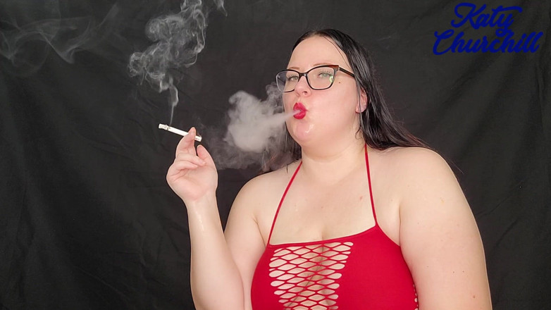 Katy Churchill: Bbw těžké kouření povzbuzení při kouření při kouření řetězu